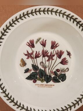 Portmeirion Cyclamen Repandum Soup Bowl